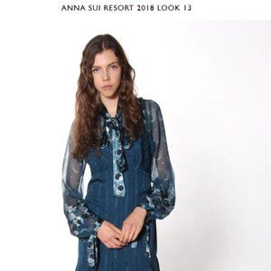 ANNA SUI SILK blouse top